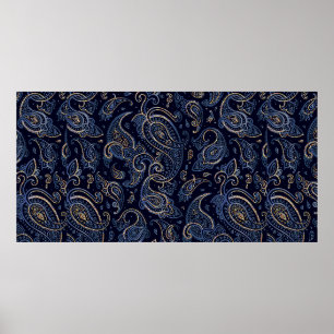 Floral pattern, background In art nouveau style, v Poster