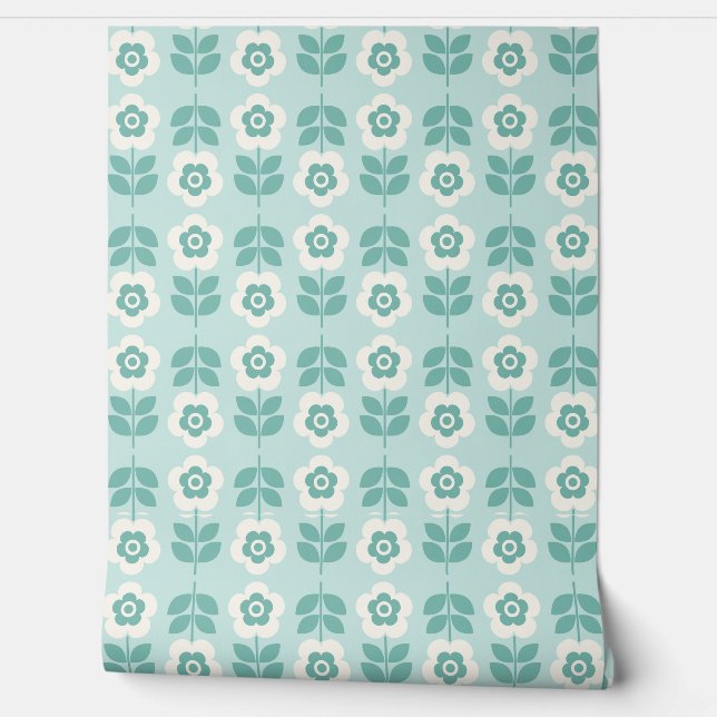 Floral Pattern Background Wallpaper (Unrolling)