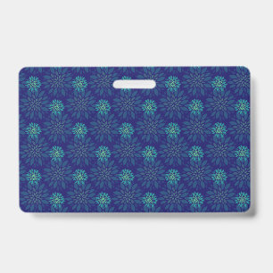 Floral Pattern Badge ID Badge