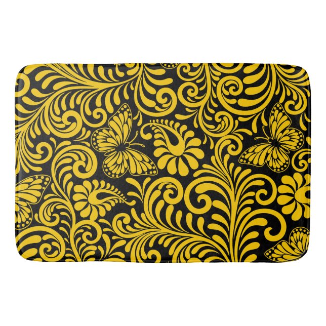 FLORAL PATTERN  BATH MAT (Front)
