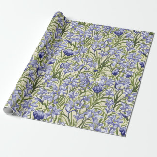 Floral Pattern Bluebell Flowers Wrapping Paper