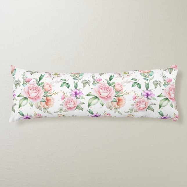 Floral Pattern Body Cushion (Front)