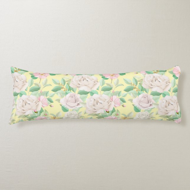 Floral Pattern Body Cushion (Front)