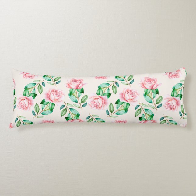 Floral Pattern Body Cushion (Front)