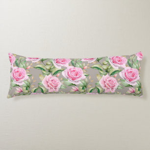 Floral Pattern Body Pillow