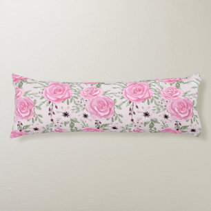 Floral Pattern Body Pillow