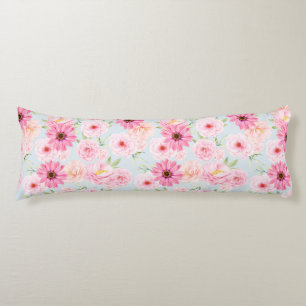 Floral Pattern Body Pillow