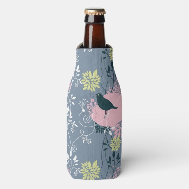 Floral Pattern Bottle Cooler (Bottle Front)