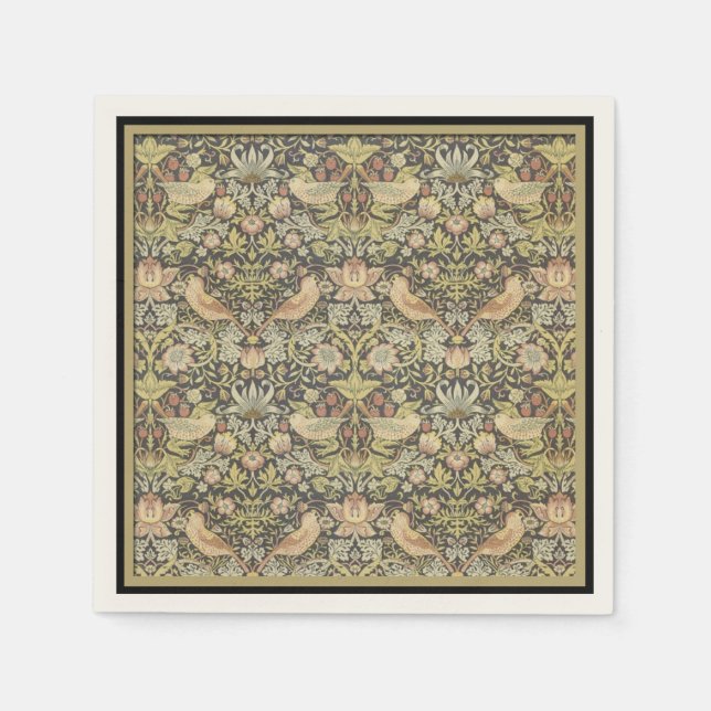 Floral Pattern by William Morris - Paper Napkins (Front)