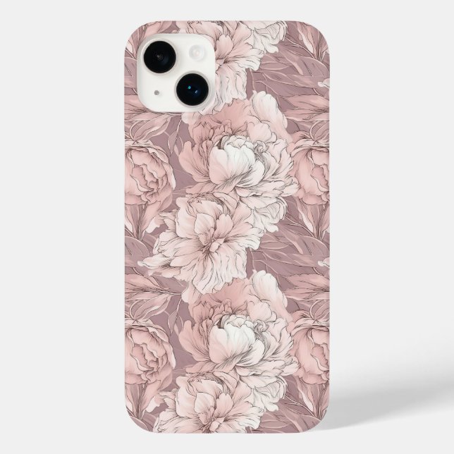 Floral Pattern Case-Mate iPhone Case (Back)
