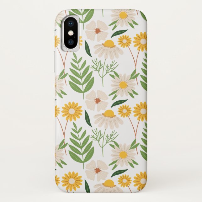 Floral Pattern Case-Mate iPhone Case (Back)