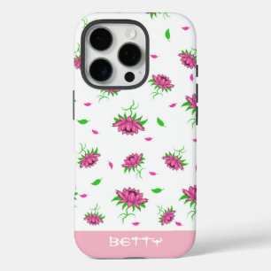 Floral pattern iPhone 16 pro case
