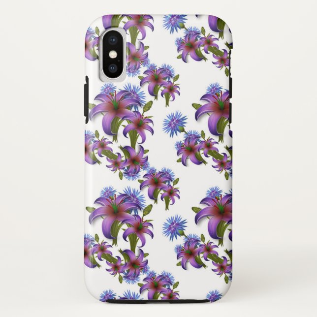 Floral Pattern Case-Mate iPhone Case (Back)