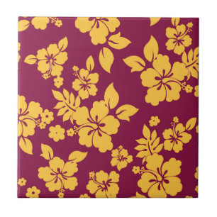 Floral Pattern Ceramic Tile