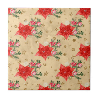 Floral Pattern Ceramic Tile