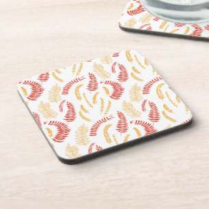 Floral pattern coaster