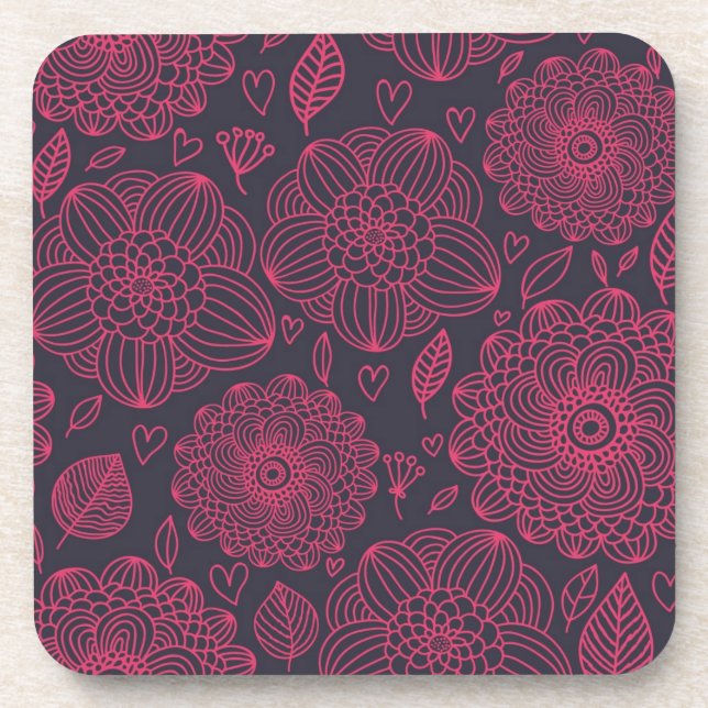 Floral Pattern Coaster (Front)
