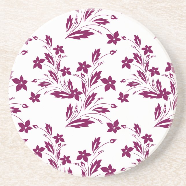  Floral Pattern Coaster (Front)