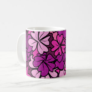 Floral pattern coffee mug