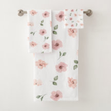 Floral Pattern Cottage Country Blush Flowers