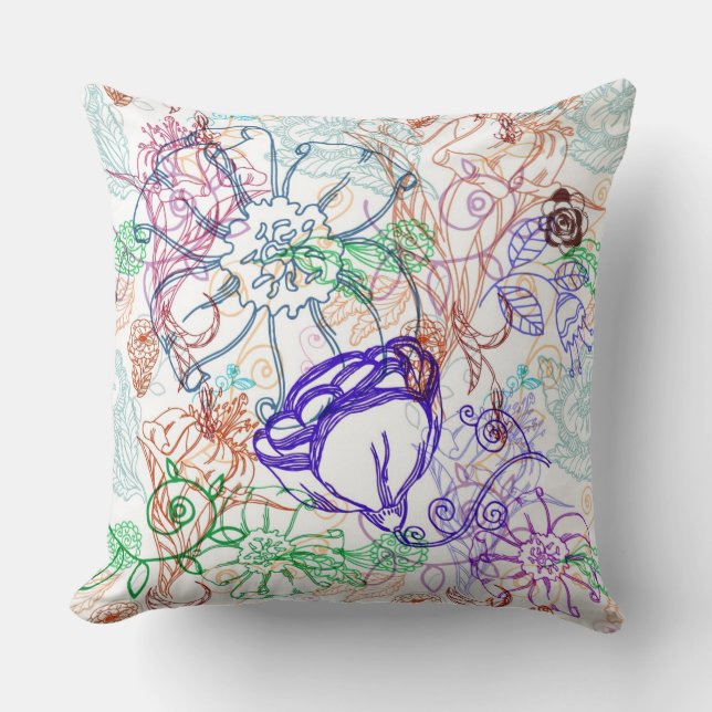 Floral Pattern Cushion (Front)