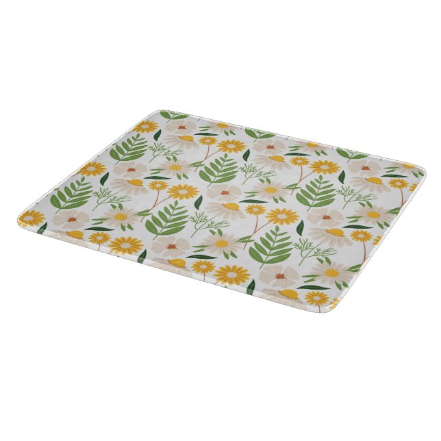 Floral Pattern Cutting Board (Corner)