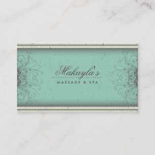 Floral Pattern Damask Elegant Appointment Cards
