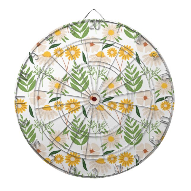 Floral Pattern Dartboard (Front)