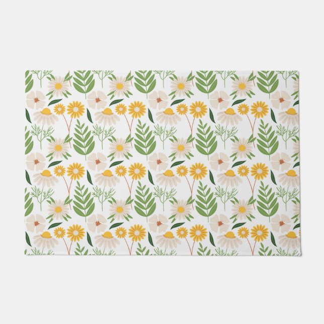 Floral Pattern Doormat (Front)