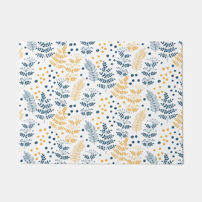 Floral pattern doormat (Front)