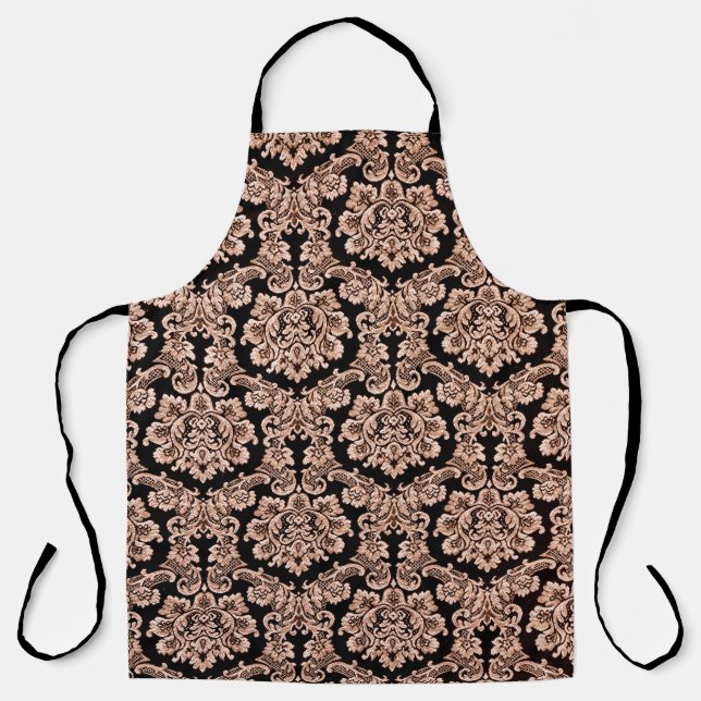 Floral pattern. Flower marigold seamless backgroun Apron (Front)