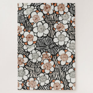 Floral pattern from Bijutsu Sekai Watanabe Seitei Jigsaw Puzzle