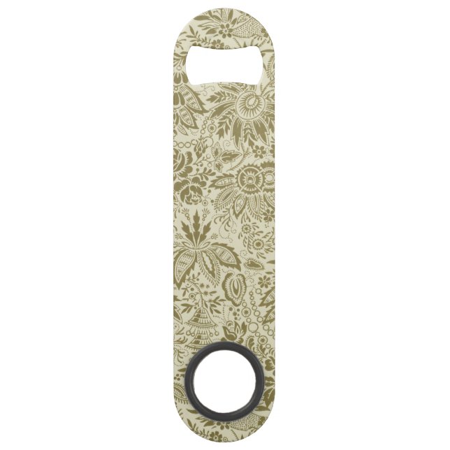 Floral Pattern Green Sage Antique Damask (Front)