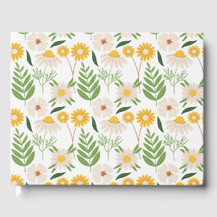 Floral Pattern Guest Book