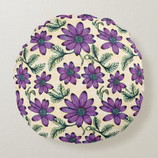 Floral Pattern I Round Cushion
