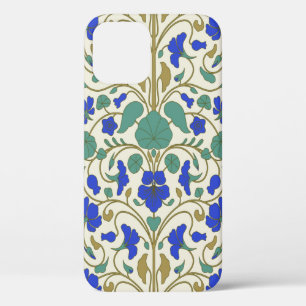 Floral pattern in Eastern style with nasturtium fl iPhone 12 Case