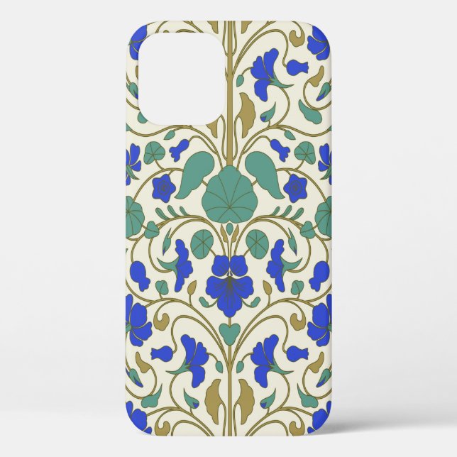 Floral pattern in Eastern style with nasturtium fl Case-Mate iPhone Case (Back)