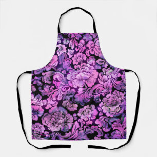 Floral Pattern in Hot Pink Apron