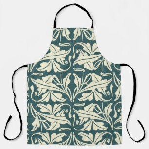 floral pattern in modern style apron