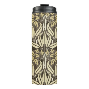 floral pattern in modern style thermal tumbler
