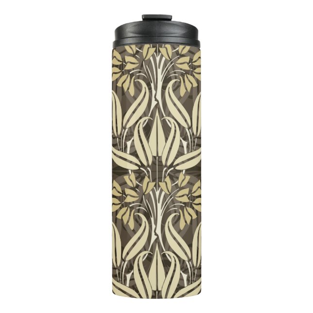 floral pattern in modern style thermal tumbler (Front)