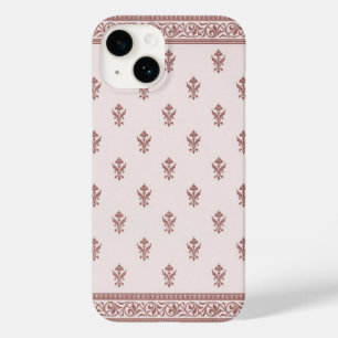 Floral Pattern In Mushroom Pink Case-Mate iPhone 14 Case