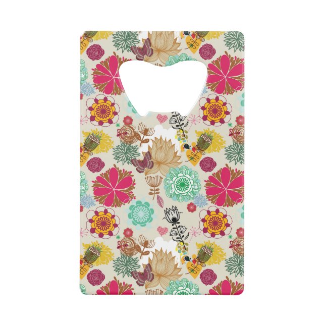 Floral pattern in retro style (Front)