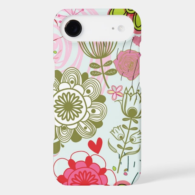 Floral pattern in retro style 2 Case-Mate iPhone case (Back)