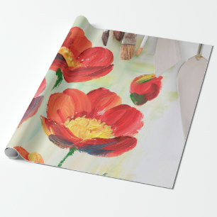 Floral pattern in the form of abstraction. Designe Wrapping Paper