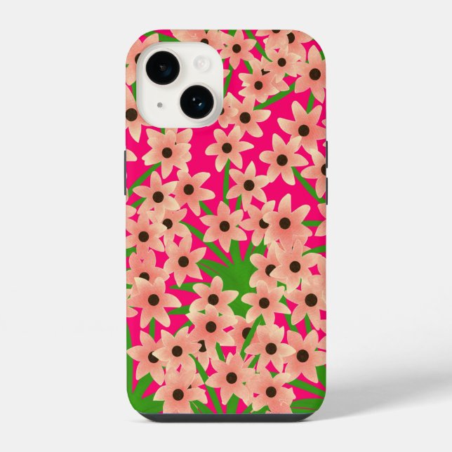 Floral pattern iPhone case (Back)