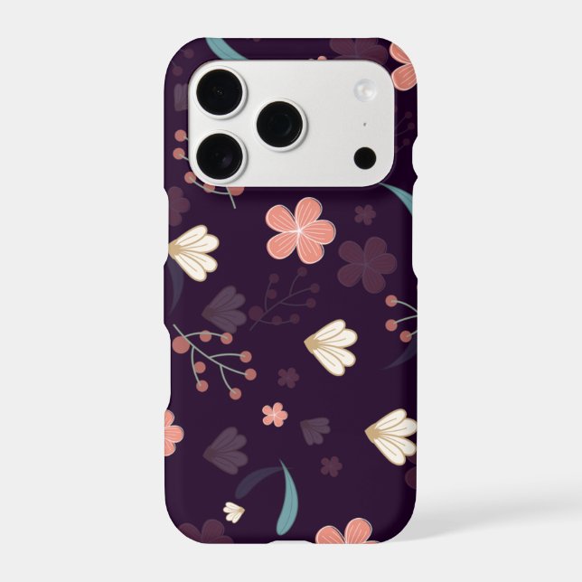 Floral pattern iphone case (Back)