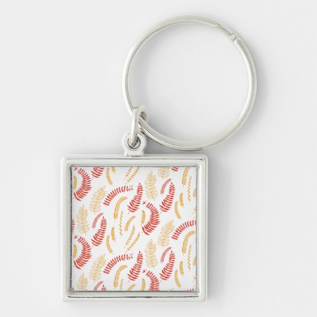 Floral pattern key ring (Front)