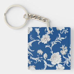 Floral pattern key ring