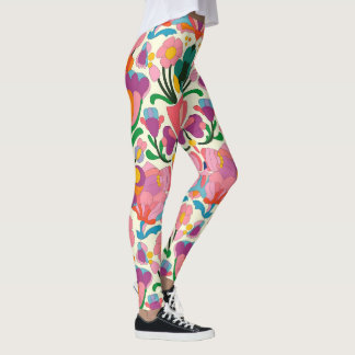 Floral pattern leggings
